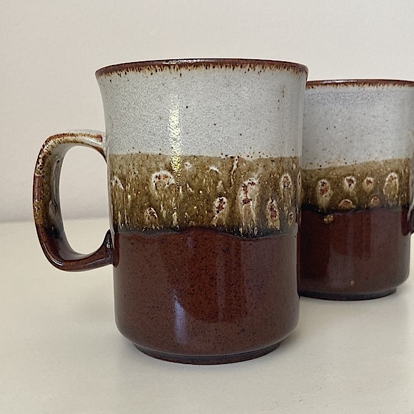 2 Dunoon Scotland Vintage Ceramic Stoneware Pottery Mugs Cups New Condition - Picture 3 of 12